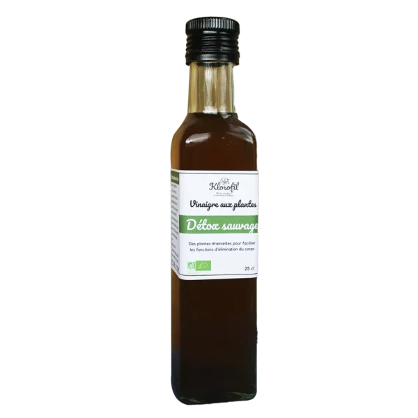 Vinaigre de cidre bio enrichi détox sauvage
