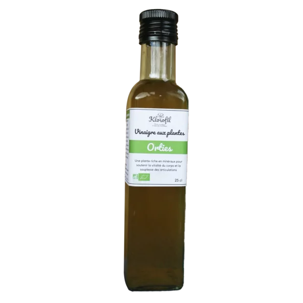 Vinaigre de cidre bio enrichi aux orties